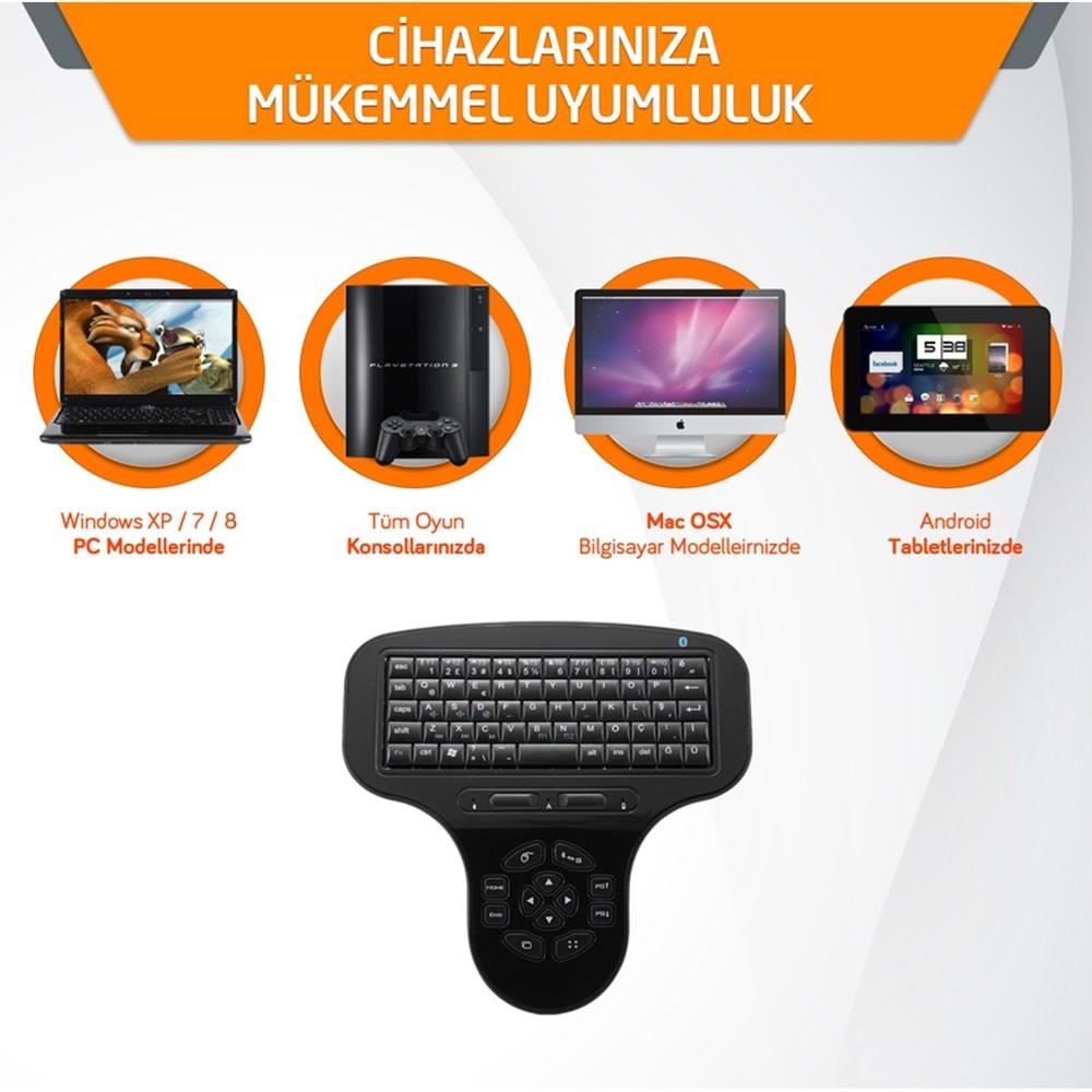 EVEREST KB-261BT KABLOSUZ KLAVYE/MOUSE SET SİYAH