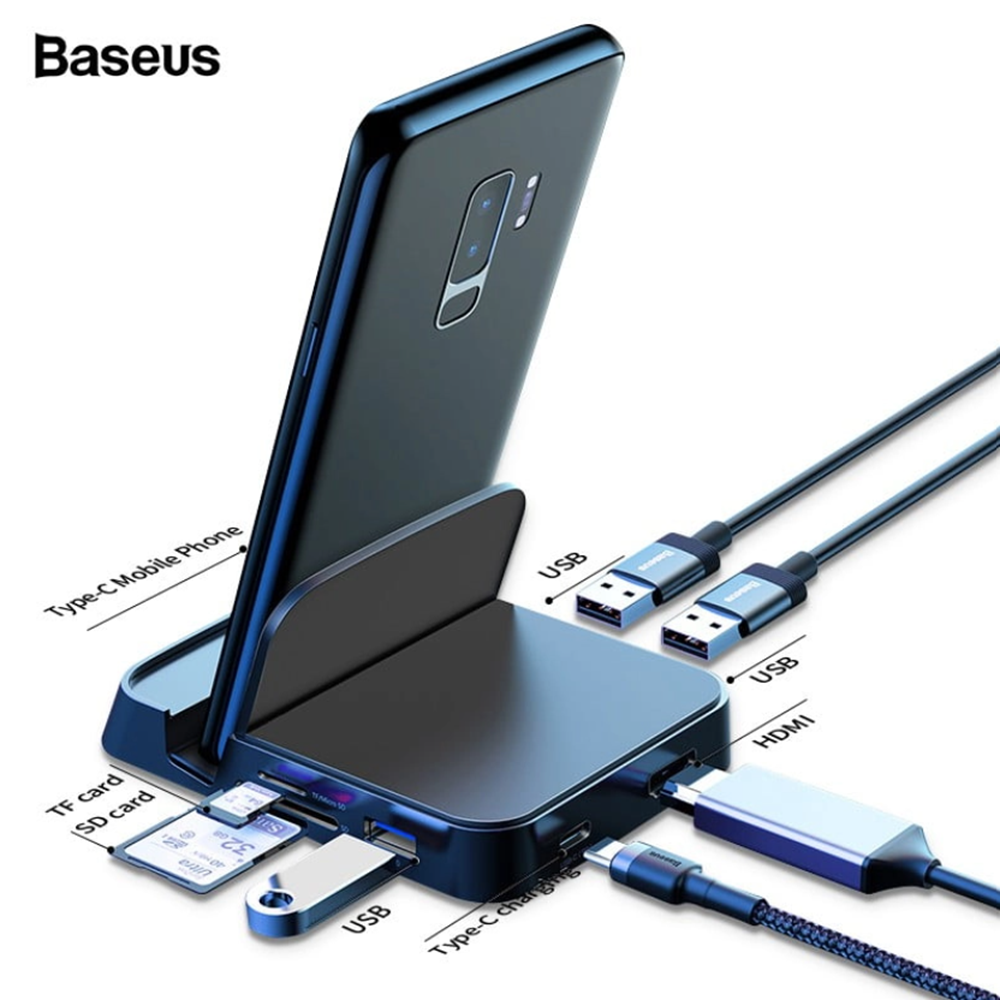 BASEUS MATE DOCKİNG USB-C HUB DESKTOP DEX STATİON CAHUB-AT01