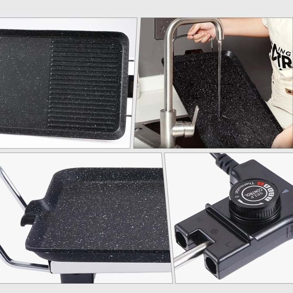 WİNNİNG STAR ST-9762 ELECTRİC GRİLL PAN 1600WATT