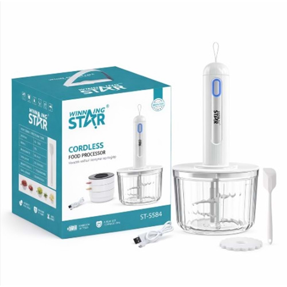 WİNNİNG STAR ST-5584 KABLOSUZ DOĞRAYICI