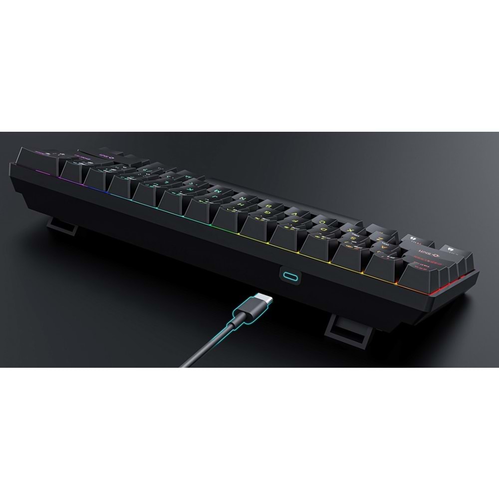 GAMEPOWER NEXA HE60 1K RGB KABLOLU HALL-EFFECT MANYETİK SWİTCH KABLOLU GAMİNG KLAVYE SİYAH