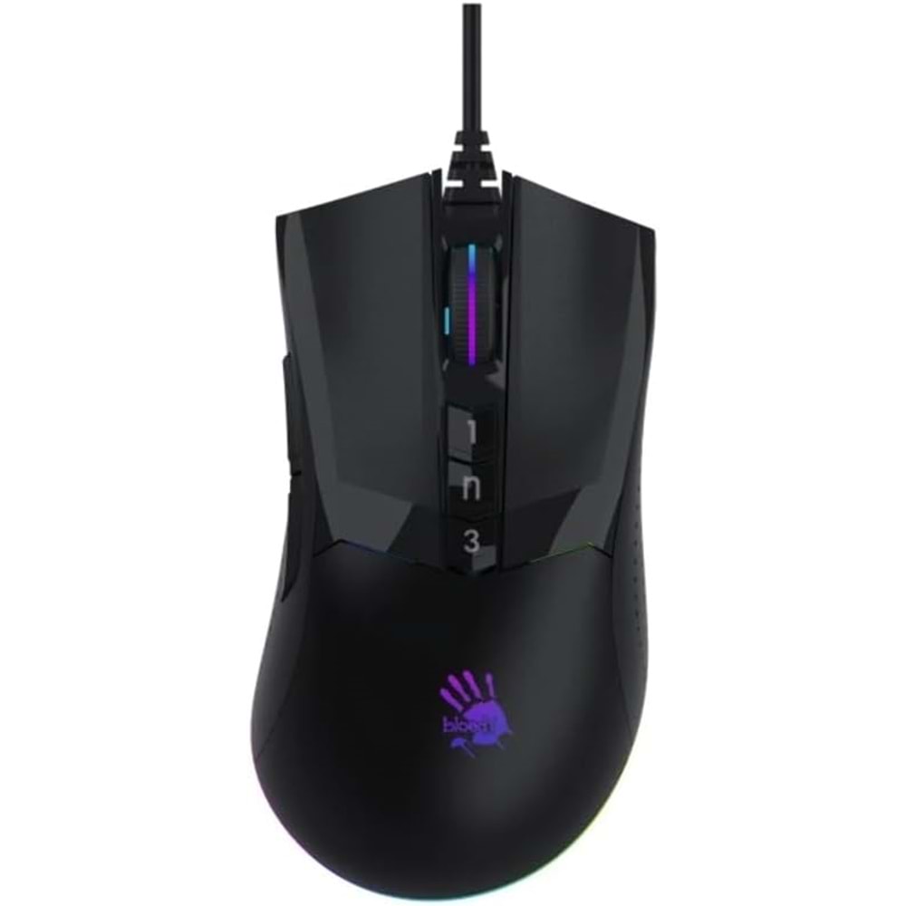 BLOODY W90 MAX 10K CPİ OPTİK RGB GAMİNG MOUSE SİYAH