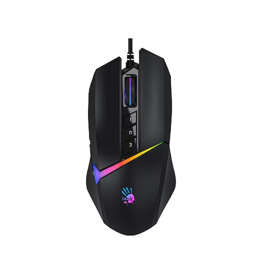 BLOODY W60 MAX 10K CPİ OPTİK 1MS RGB PROGRAMLANABİLİR 10 BUTON
