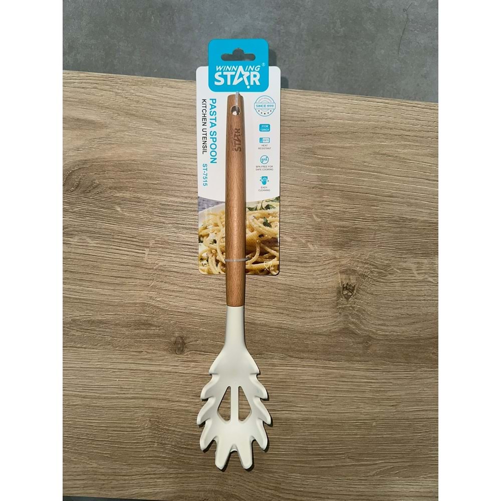 WİNNİNG STAR ST-7515 MAKARNA SERVİS KAŞIĞI BEYAZ