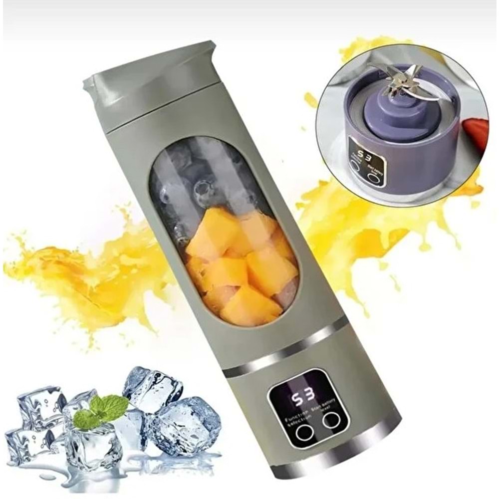 TAŞINABİLİR ŞARJLI SMOOTİE BLENDER HS-860 2553014 JUICING CUP