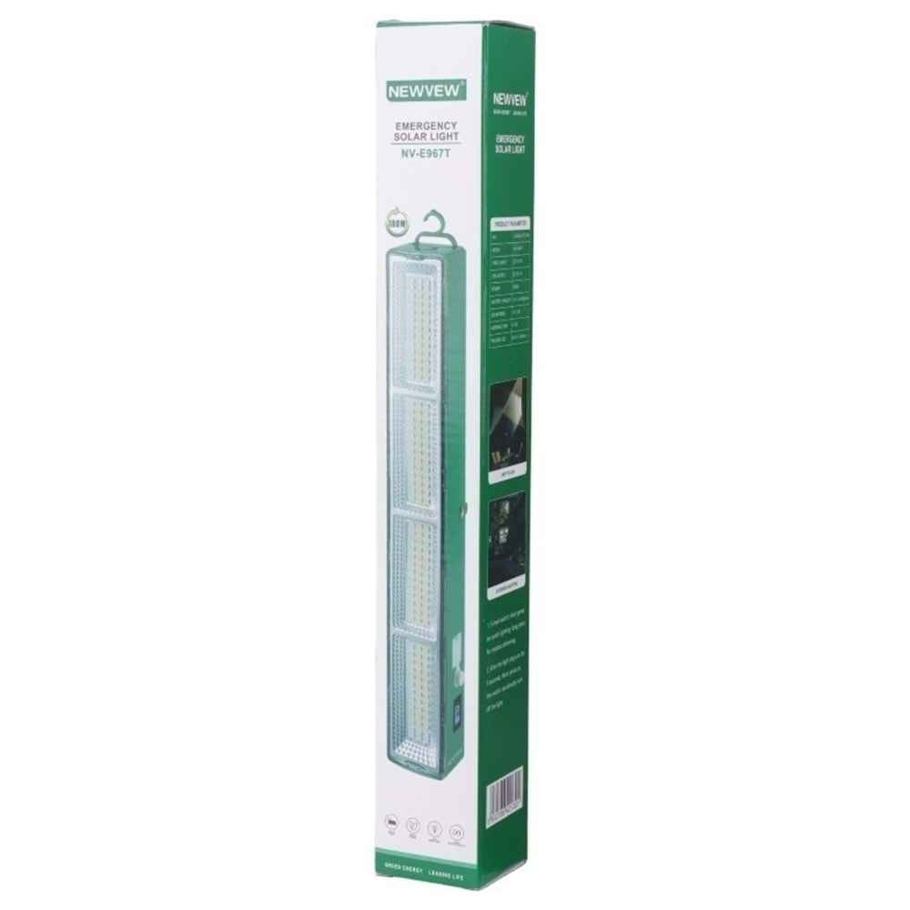 NEWVEW NV-E967T ŞARJLI ACİL DURUM SOLAR LED IŞIK