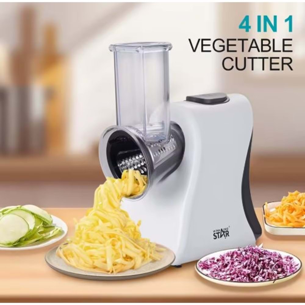 WİNNİNG STAR ST-6600 4in1 ELEKTRİKLİ RENDE SEBZE KESME MAKİNESİ