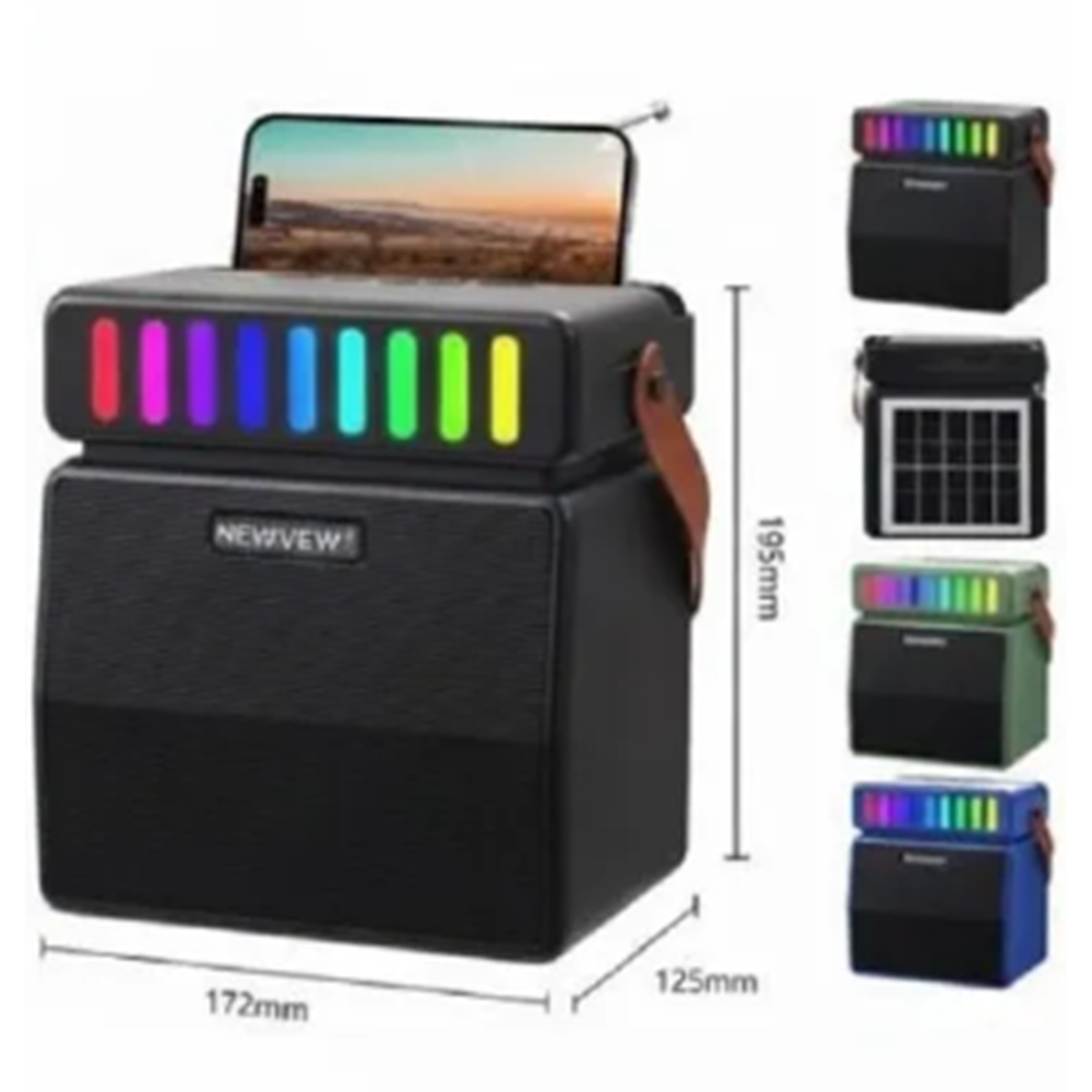 NEWVEW WİRELESS SOLAR SPEAKER RGB NV-9106