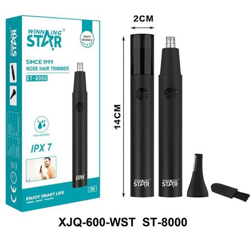 WİNNİNG STAR ST-8000 KULAK/BURUN TÜY KESME MAKİNESİ