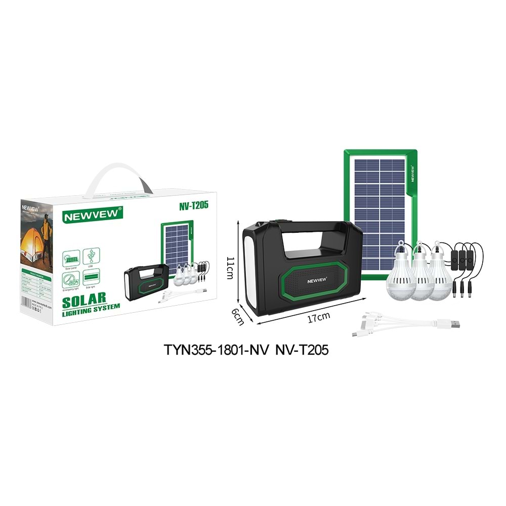 NEWVEW SOLAR IŞIKLANDIRMA SİSTEMİ NV-T205