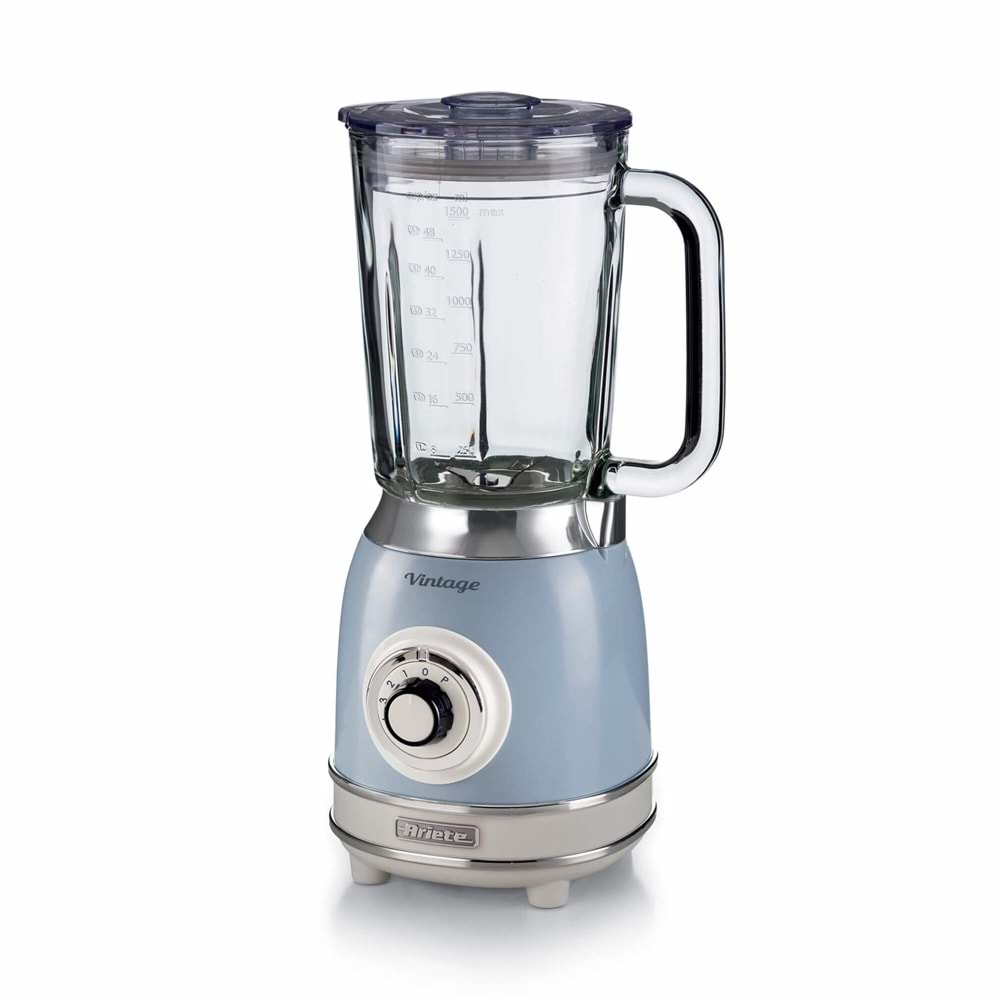 ARİETE 0583 VİNTAGE CAM BLENDER MAVİ
