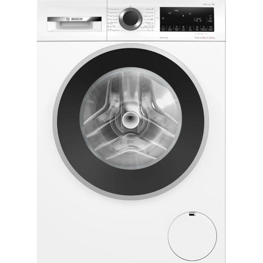 BOSCH WNA25401ME ÇAMAŞIR MAKİNESİ 10.5KG YIKAMA - 6KG KURUTMA 1400DEVİR BEYAZ