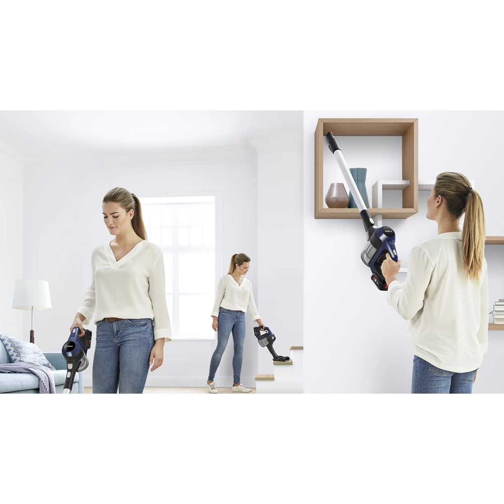 BOSCH BCS611P4A UNLİMİTED 6 ŞARJLI DİKEY SÜPÜRGE MAVİ
