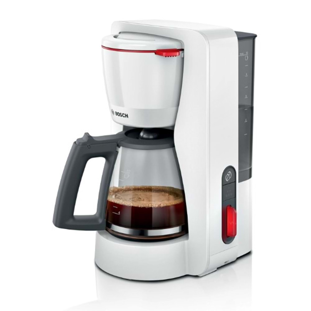 BOSCH TKA3M131 FİLTRE KAHVE MAKİNESİ CAM HAZNELİ 1.25L - BEYAZ
