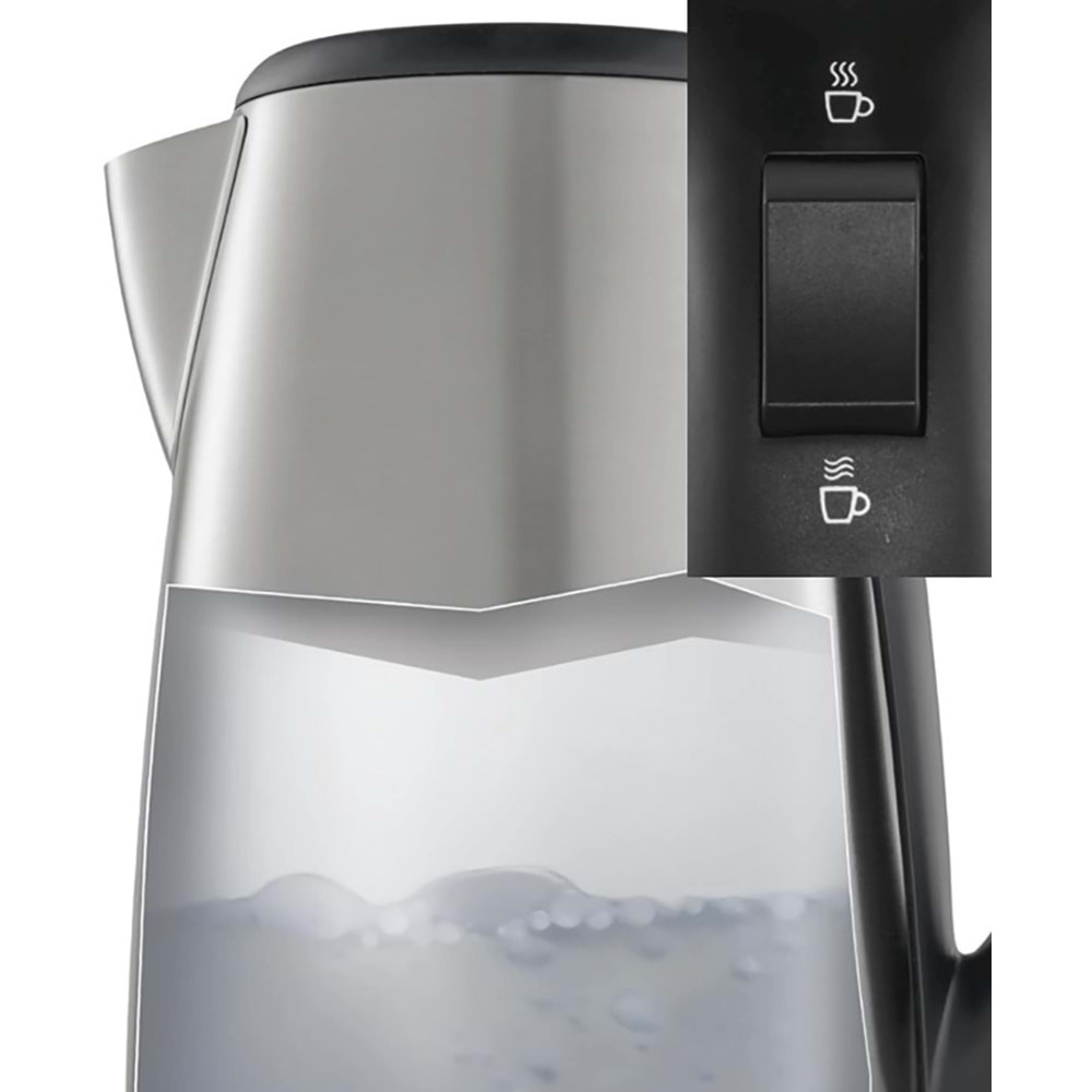 BOSCH TTA5603 CAM HAZNELİ ÇELİK ÇAY MAKİNESİ ELEKTRİKLİ