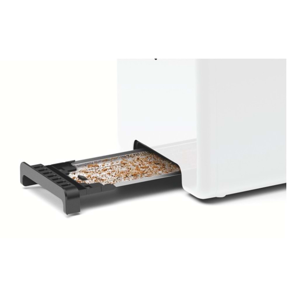 BOSCH TAT3P421 COMPACT 2 DİLİMLİ EKMEK KIZARTMA MAKİNESİ BEYAZ