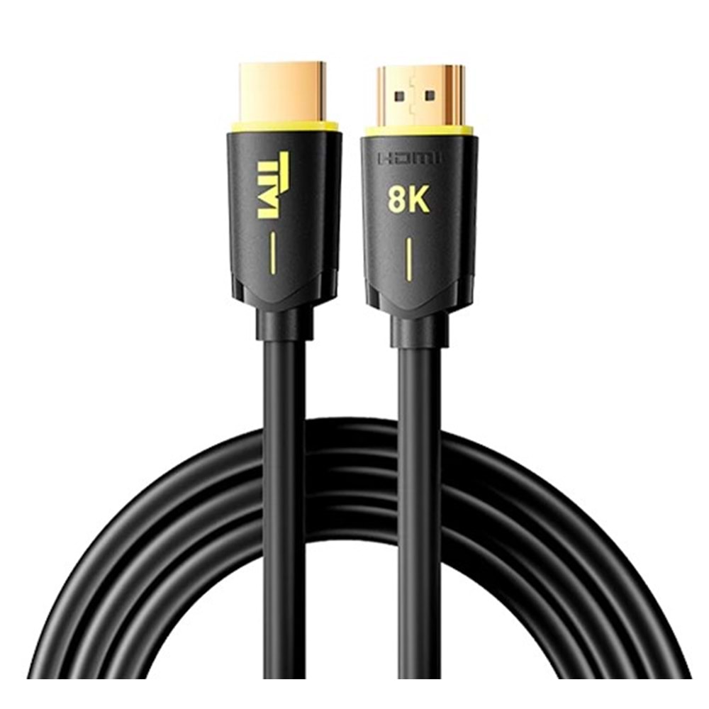 TWİSTED MİNDS TM-8KHDMI-2M PVC KILIF ALTIN KAPLAMA 2METRE HDMI KABLOSU