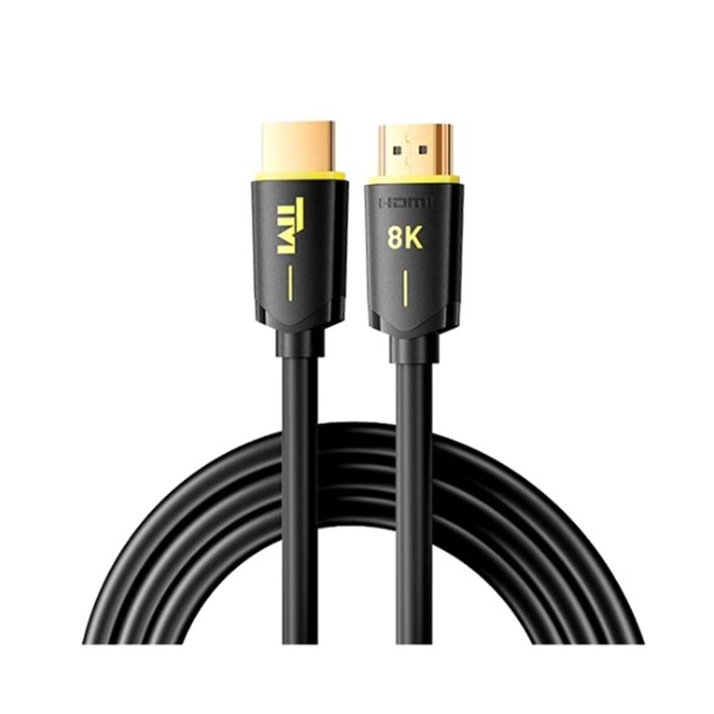 TWİSTED MİNDS TM-8KHDMI-10M PVC KILIF ALTIN KAPLAMA 10METRE HDMI KABLOSU