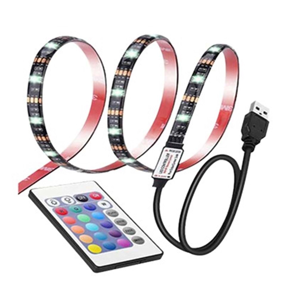 TWİSTED MİNDS TM-RGB-2M MONİTÖR / TV RGB LED ŞERİT USB GİRİŞLİ 2 METRE
