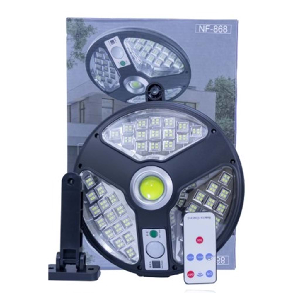 SOLAR STREET LİGHT NF-868 YUVARLAK SENSÖRLÜ LED IŞIK