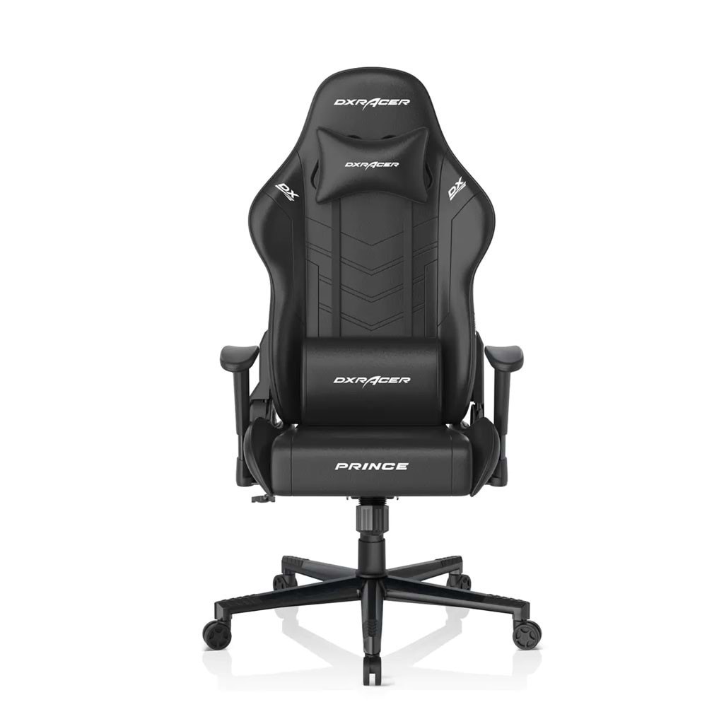 DXRACER P132 PRİNCE SERİ YUMUŞAK YÜZEYLİ 130KG OYUNCU KOLTUĞU SİYAH/BEYAZ
