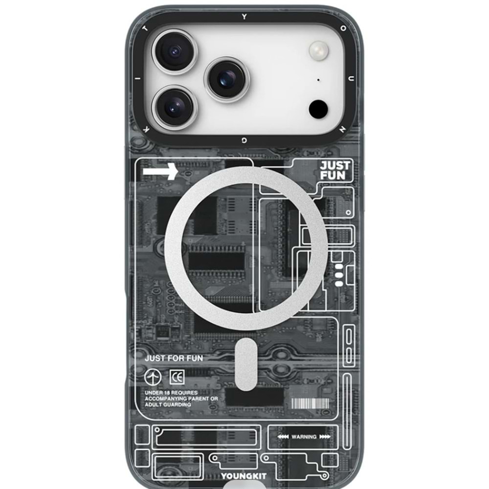YOUNGKİT TEKNOLOJİ KILIF İPHONE 17 PRO MAX GRİ
