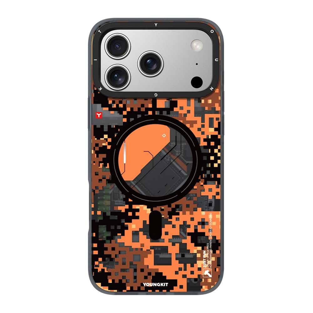 YOUNGKİT KAMUFLAJ İPHONE 17 PRO MAX TURUNCU