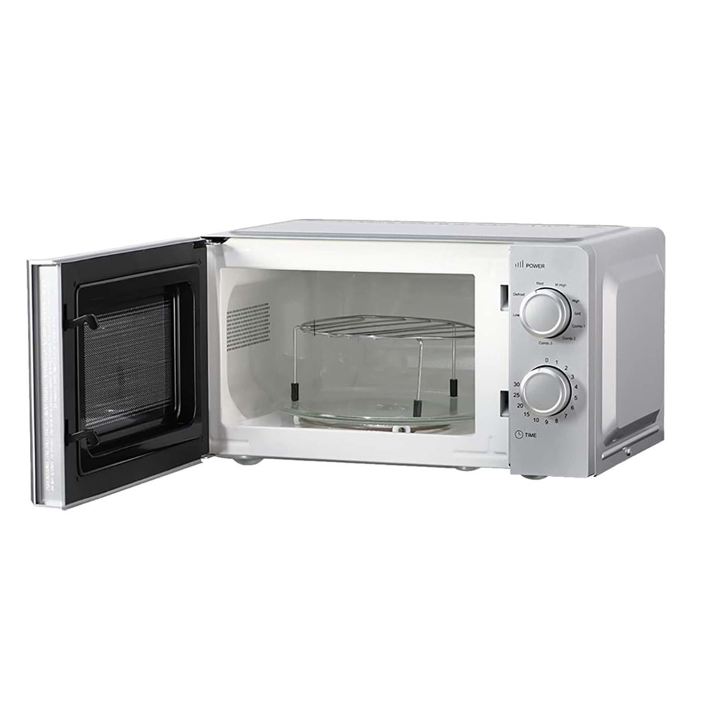 KUMTEL HM-04 MİKRODALGA FIRIN 20 LİTRE SİLVER