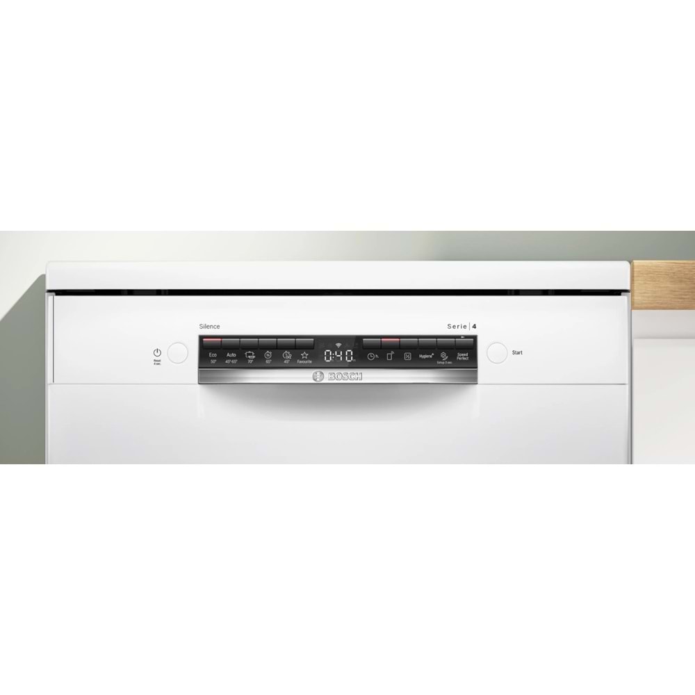 BOSCH SMS4IMW62Q SERİ4 6 PROGRAM A++ 3 ÇEKMECE HOME CONNECT BEYAZ BULAŞIK MAKİNESİ