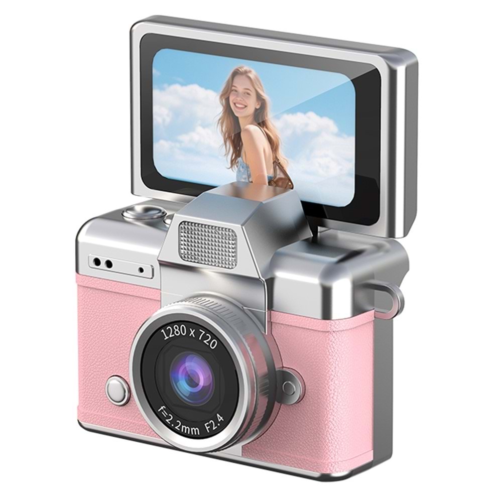 ABBRUCH MİNİ FLİP DİGİTAL CAMERA PEMBE LK-027