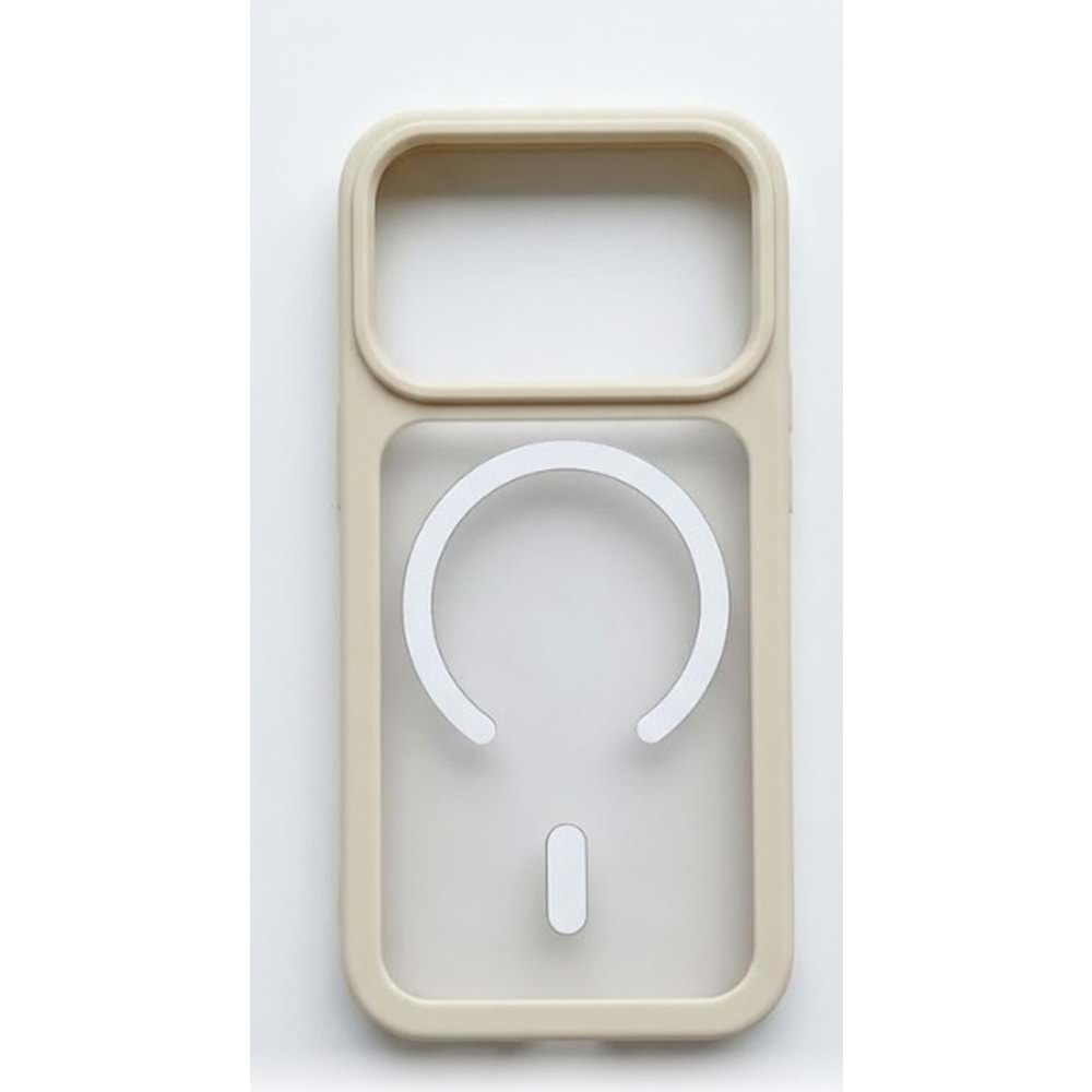 SUNİX IPHONE 18 PRO MAX MAGESAFE KILIF KREM