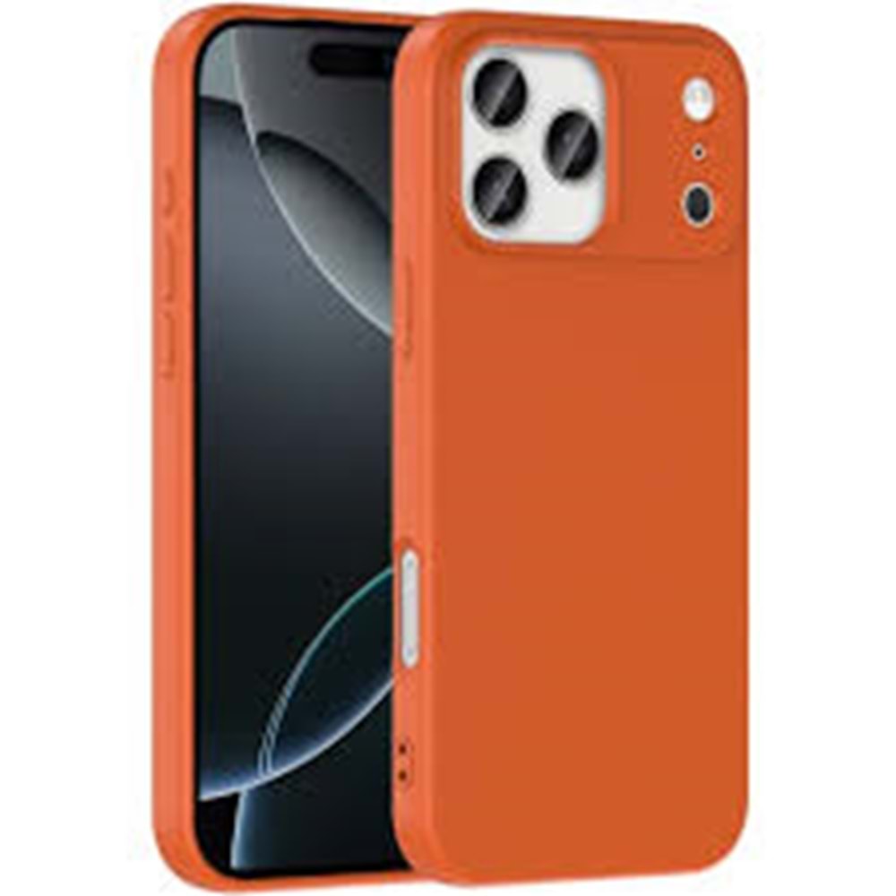 SUNİX MAT KILIF İPHONE 17 PRO TURUNCU