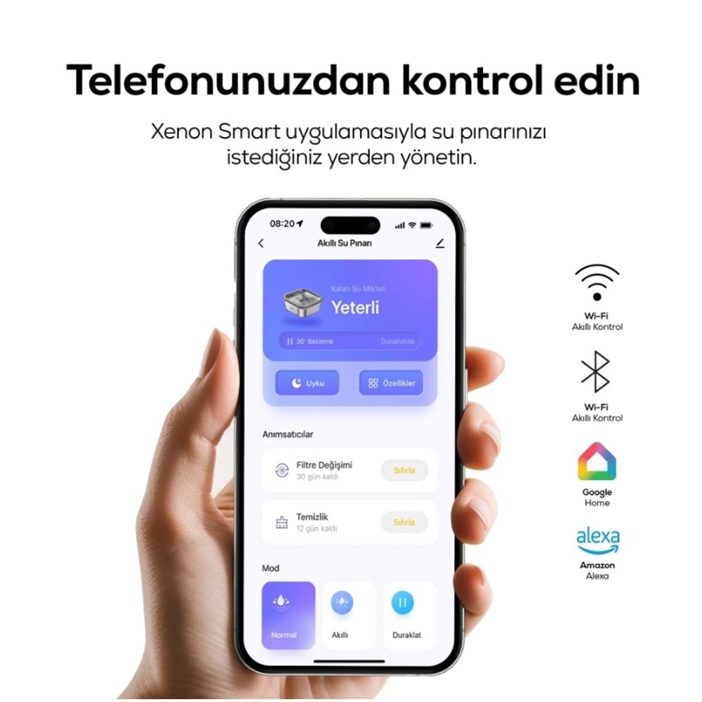 XENON SMART X8651 AKILLI SU PINARI 3L - ÇELİK