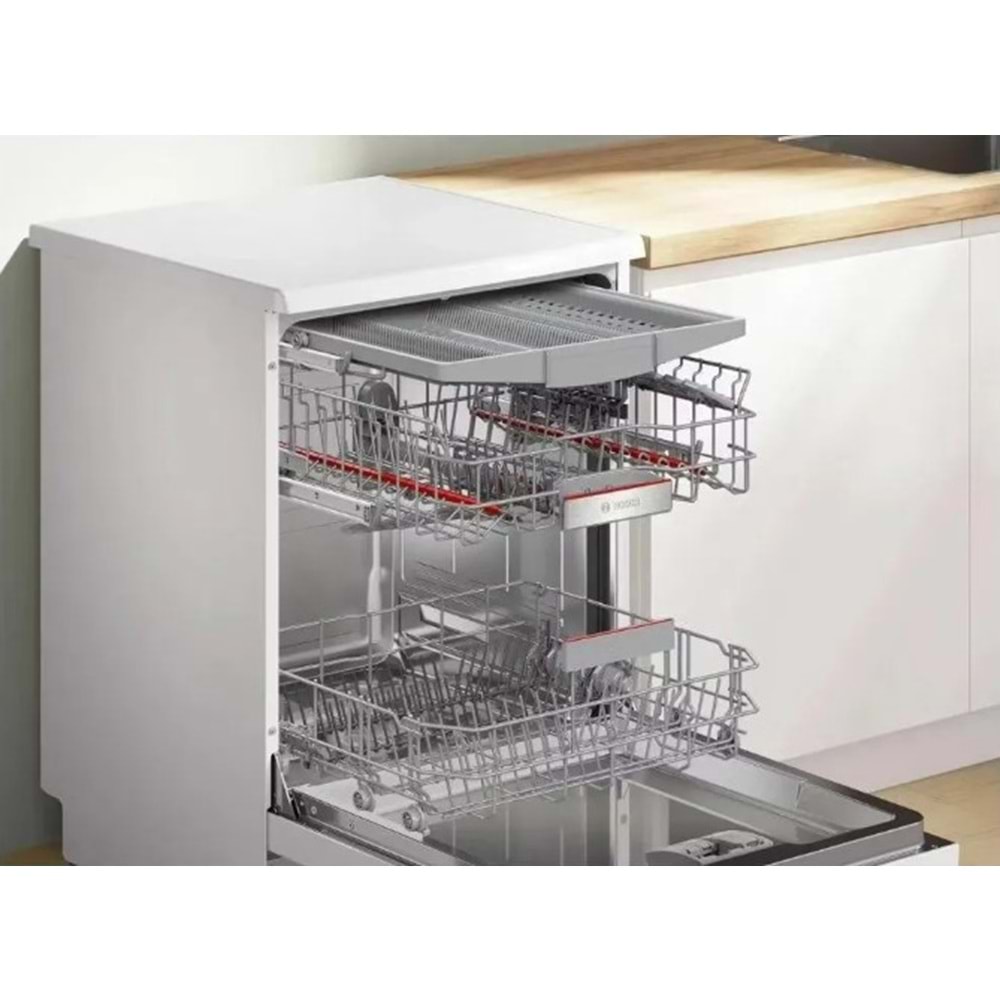 BOSCH SMP6EMW86Q SERİE 6 SOLO BULAŞIK MAKİNESİ - BEYAZ