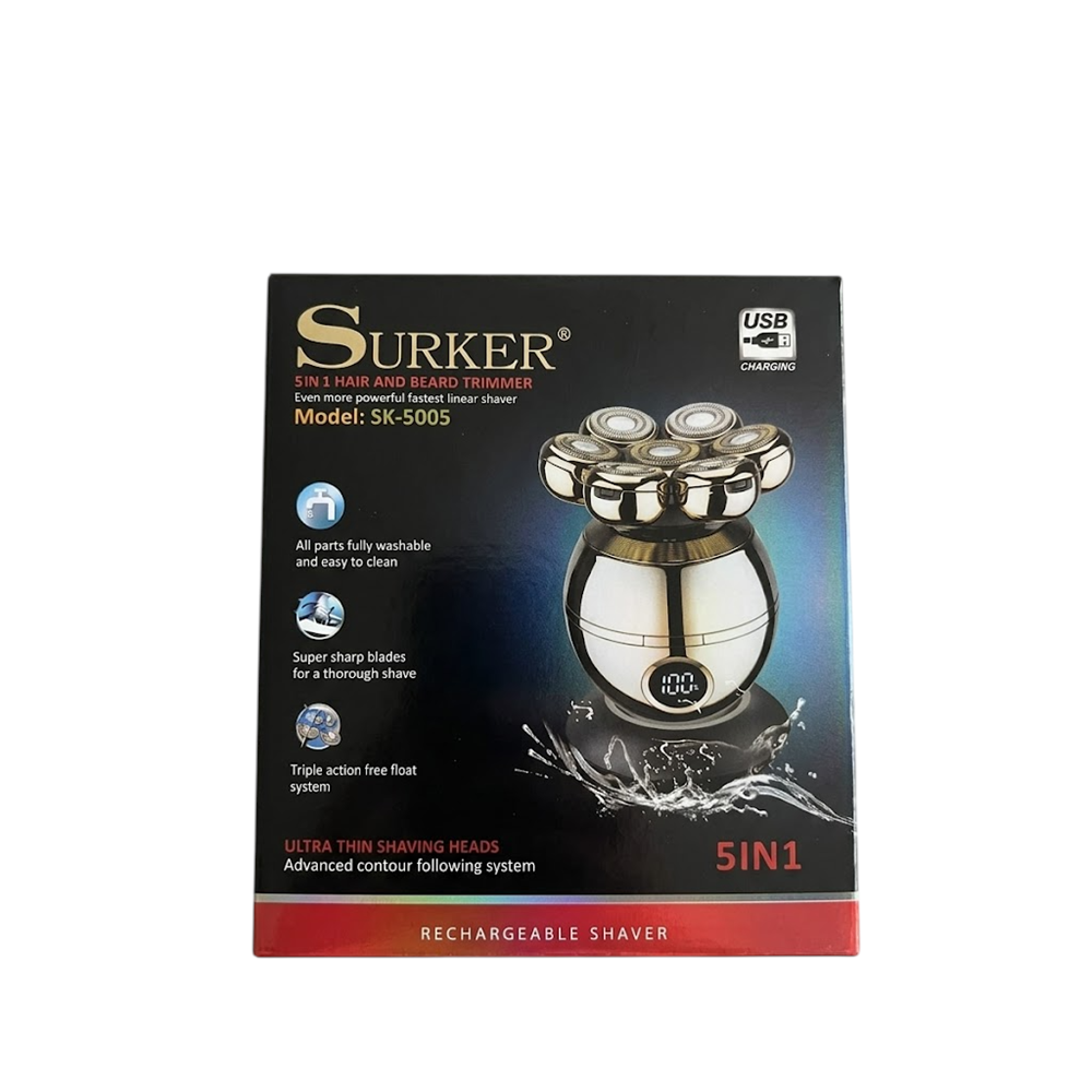 SURKER SK-5005 5 İN 1 ŞARJLI TIRAŞ MAKİNESİ