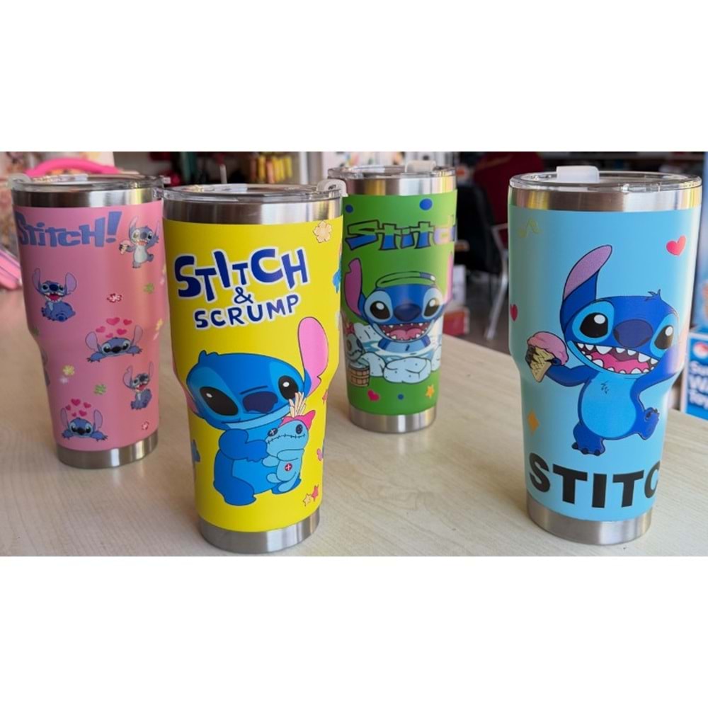 STİTCH ÇİZGİ KARAKTERLİ TERMOS