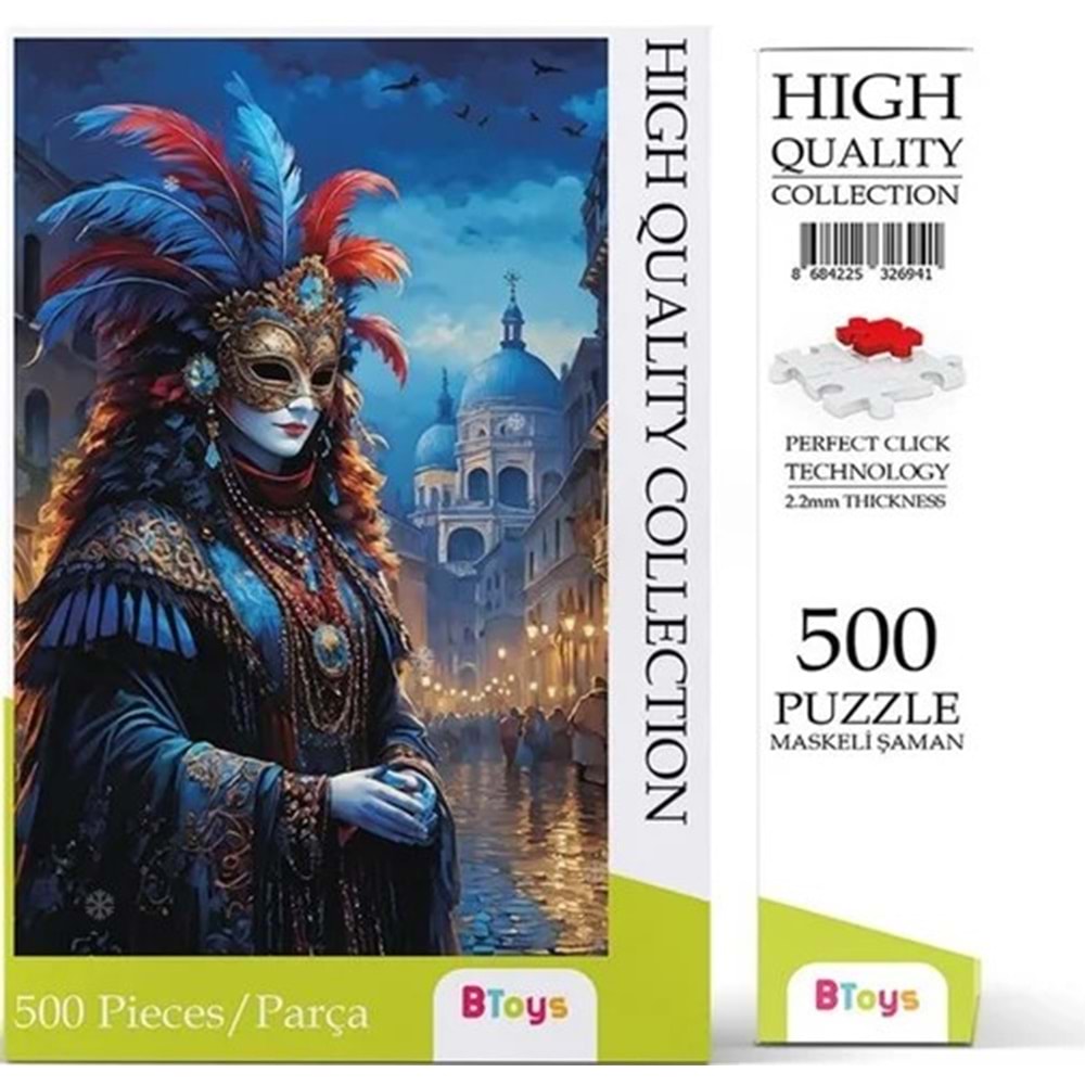 MASKELİ ŞAMAN PUZZLE 500 PARÇA