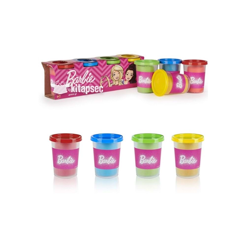 BARBİE OYUN HAMURU 4LÜ PAKET 400GR