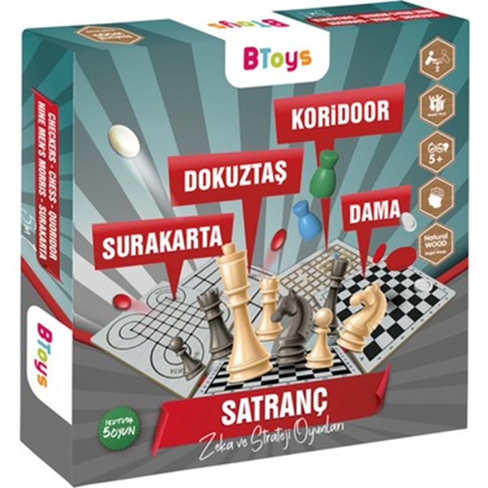 BTOYS 5 İN 1 MASA OYUNLARI SET