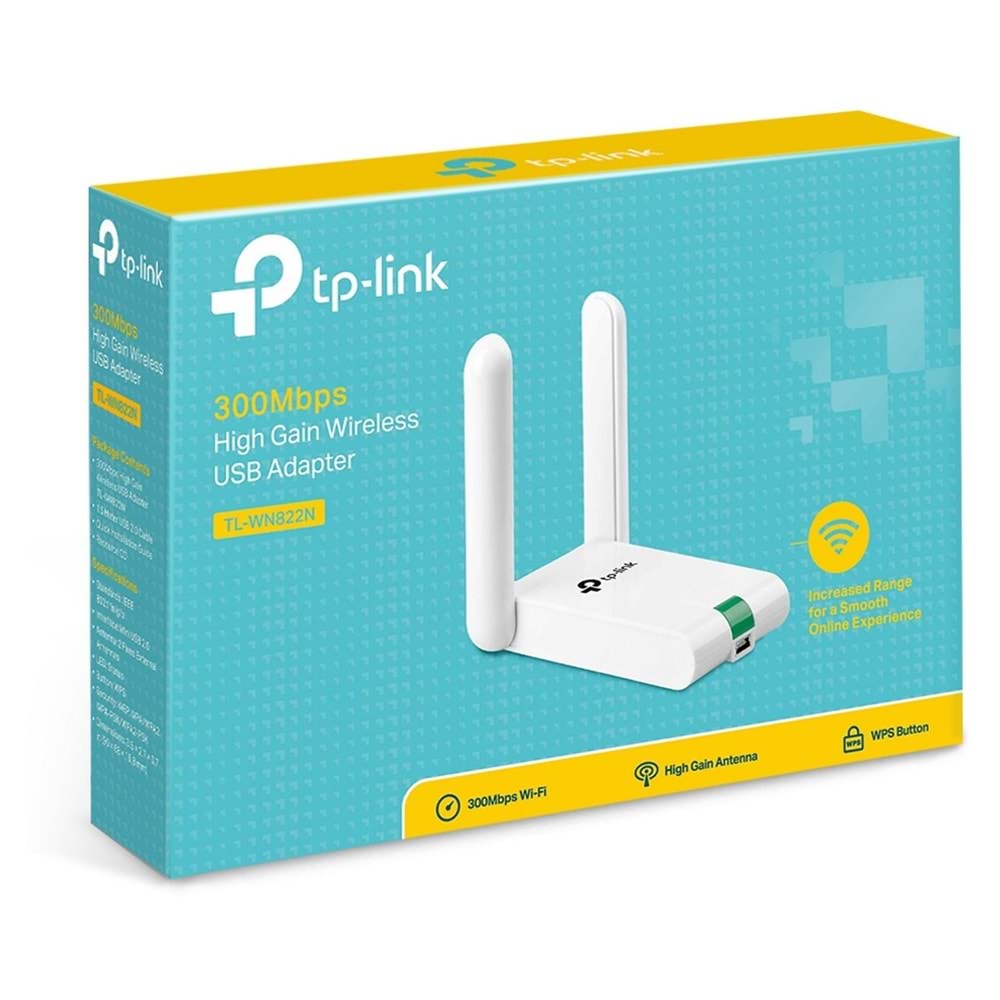 TP-LİNK TL-WN822N HİGH GAİN WİRELESS USB ADAPTER