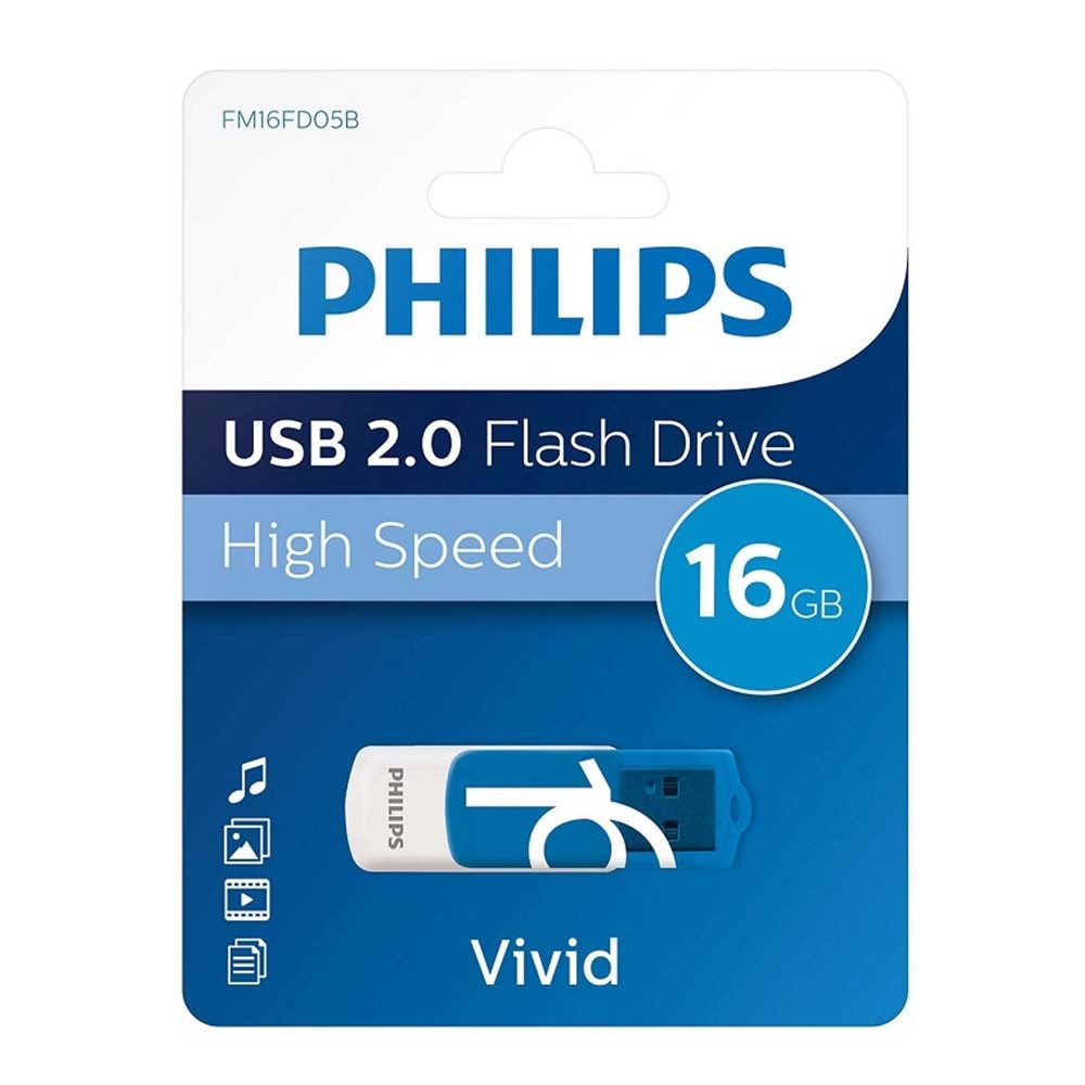 PHİLİPS VİVİD USB 2.0 16GB USB BELLEK