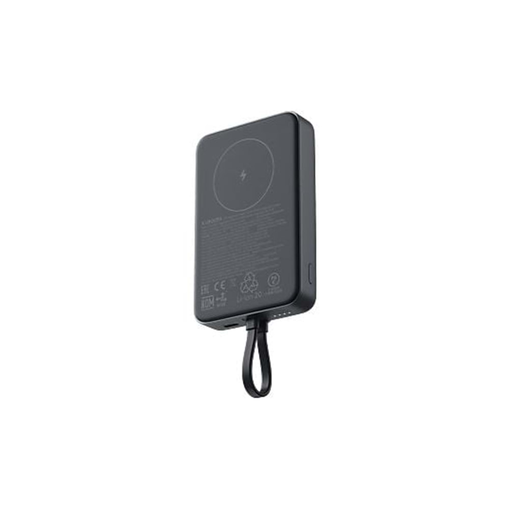 XİAOMİ 10000MAH 33W MANYETİK POWERBANK SİYAH (DAHİLİ KABLOLU)