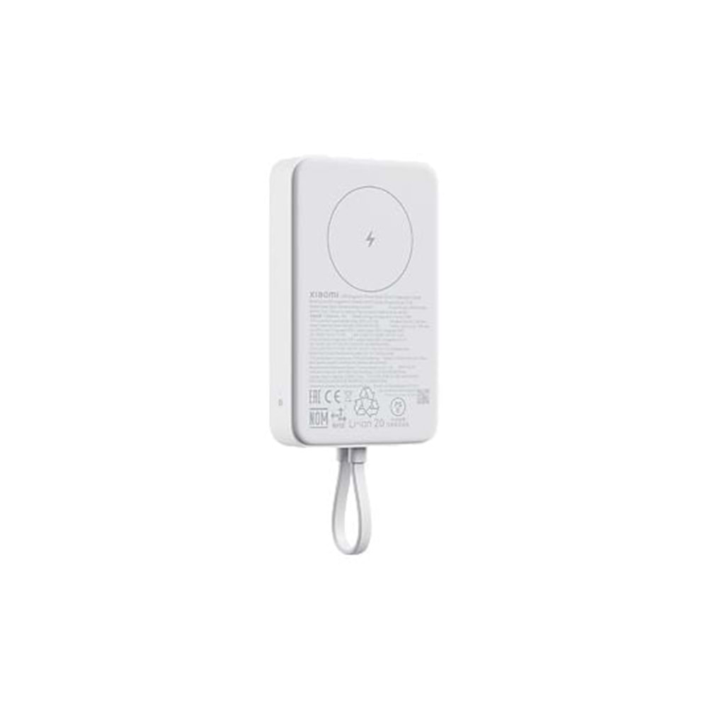 XİAOMİ 10000MAH 33W MANYETİK POWERBANK BEYAZ (DAHİLİ KABLOLU)