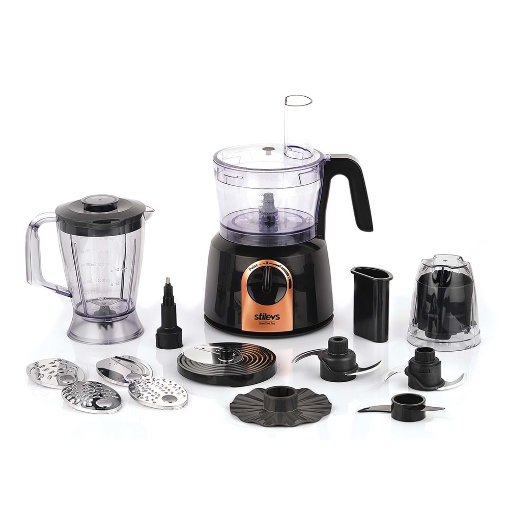 STİLEVS MAXİ CHEF PRO MUTFAK ROBOTU SİYAH-BAKIR