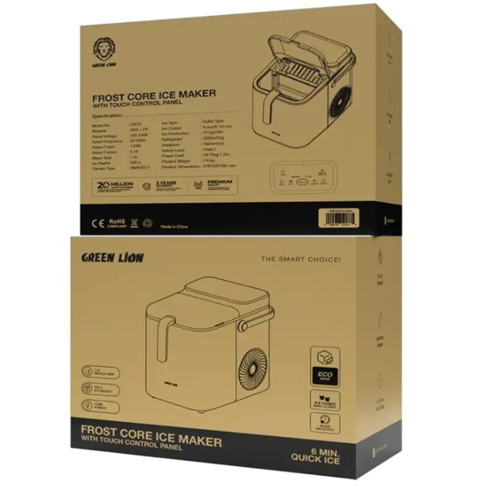 GREEN LİON FROST CORE BUZ MAKİNESİ - KREM BEYAZ GNFROCICEWH