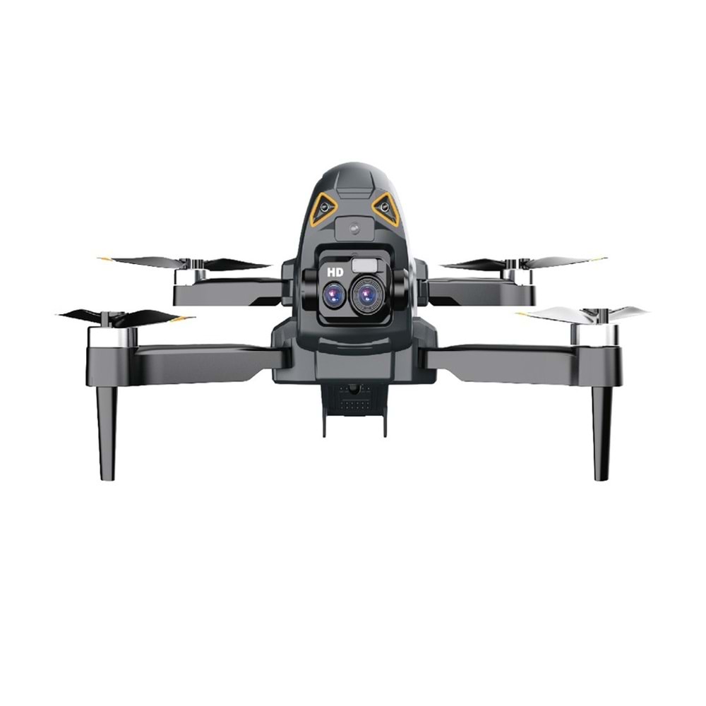 PORODO RC DRONE ELEKTRİK AYARLI ÇİFT KAMERALI - SİYAH PD-DRNDC-BK