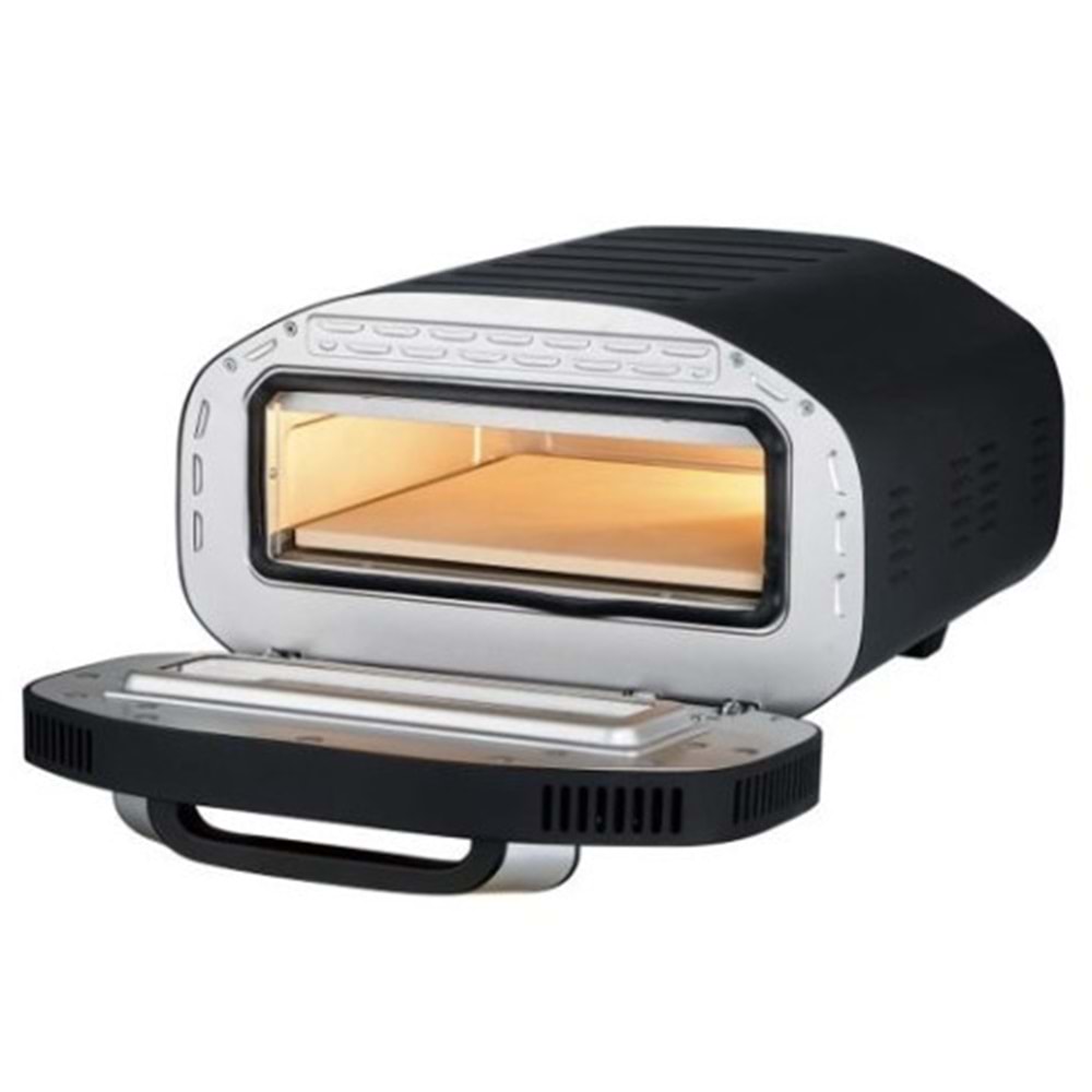 ELİT PIZZARELLA 12 İNÇ ELEKTRİKLİ PİZZA FIRINI 2200W 430°C HIZLI PİŞİRME