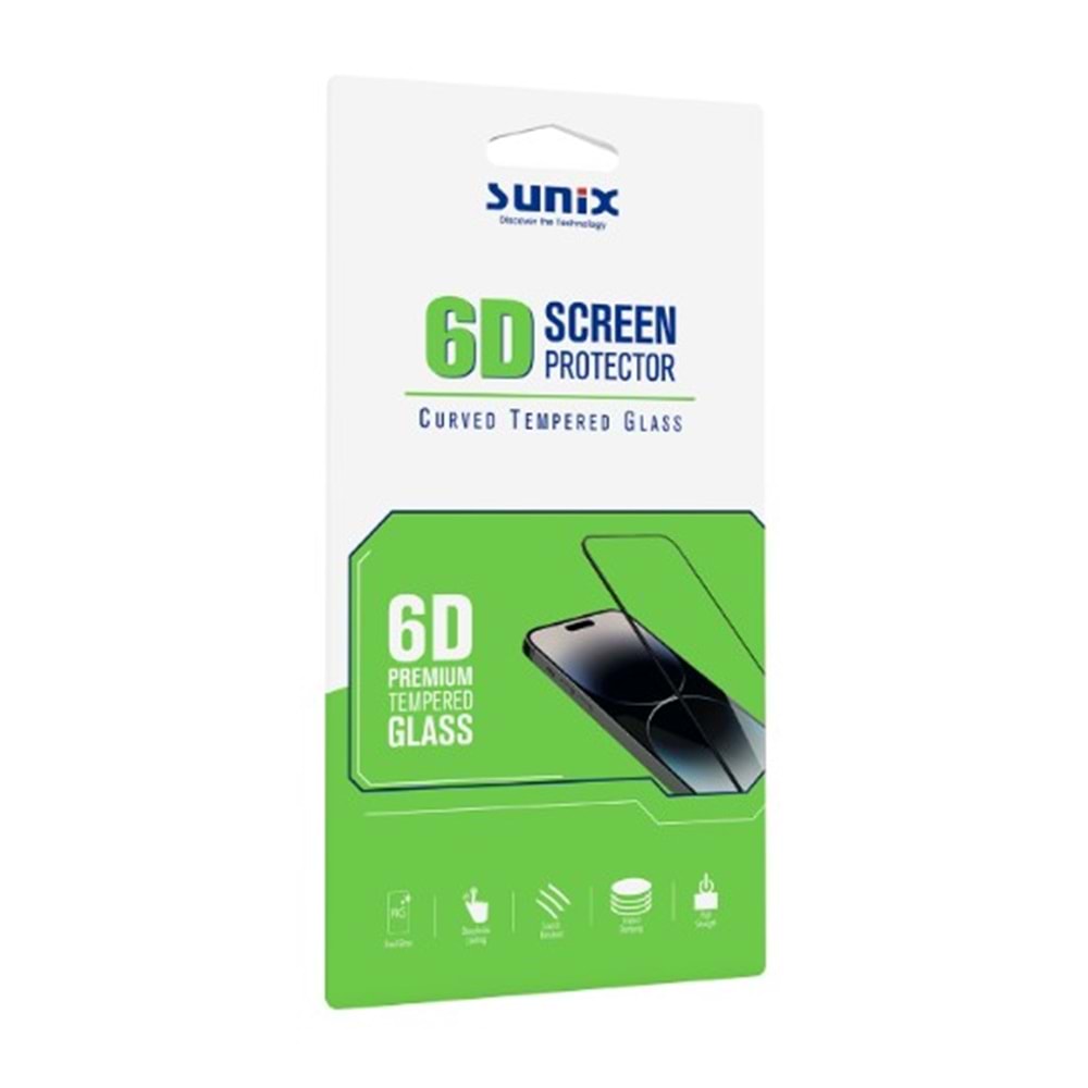 SUNİX 6D SİYAH KENAR S26 ULTRA KIRILMAZ CAM