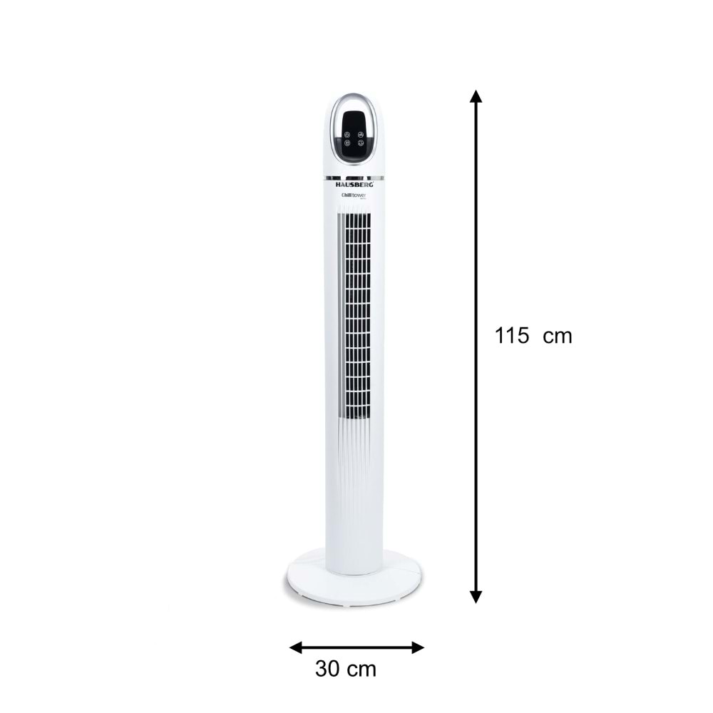 HAUSBERG HB5958 BEYAZ KULE TİPİ FAN