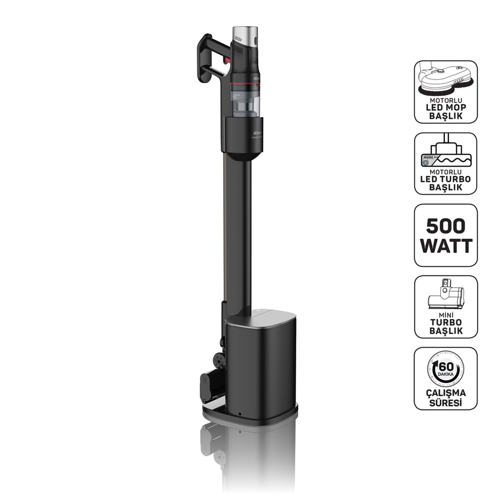 ARZUM AR4211 MAGICLEAN FLEXBİN ŞARJLI DİKEY SÜPÜRGE